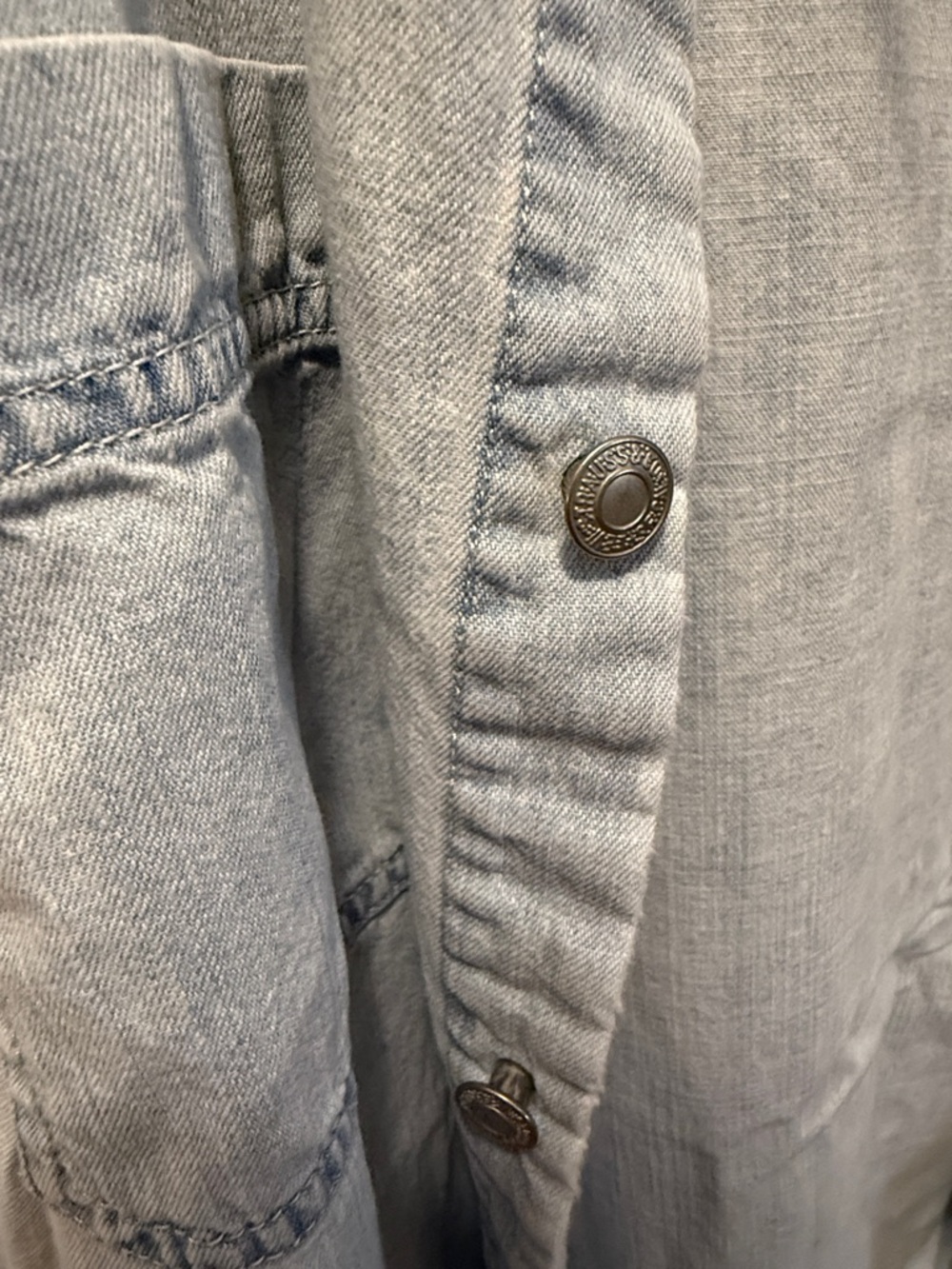 Levi's Pale Blue Denim Shirt Jacket - Picture 2 of 7